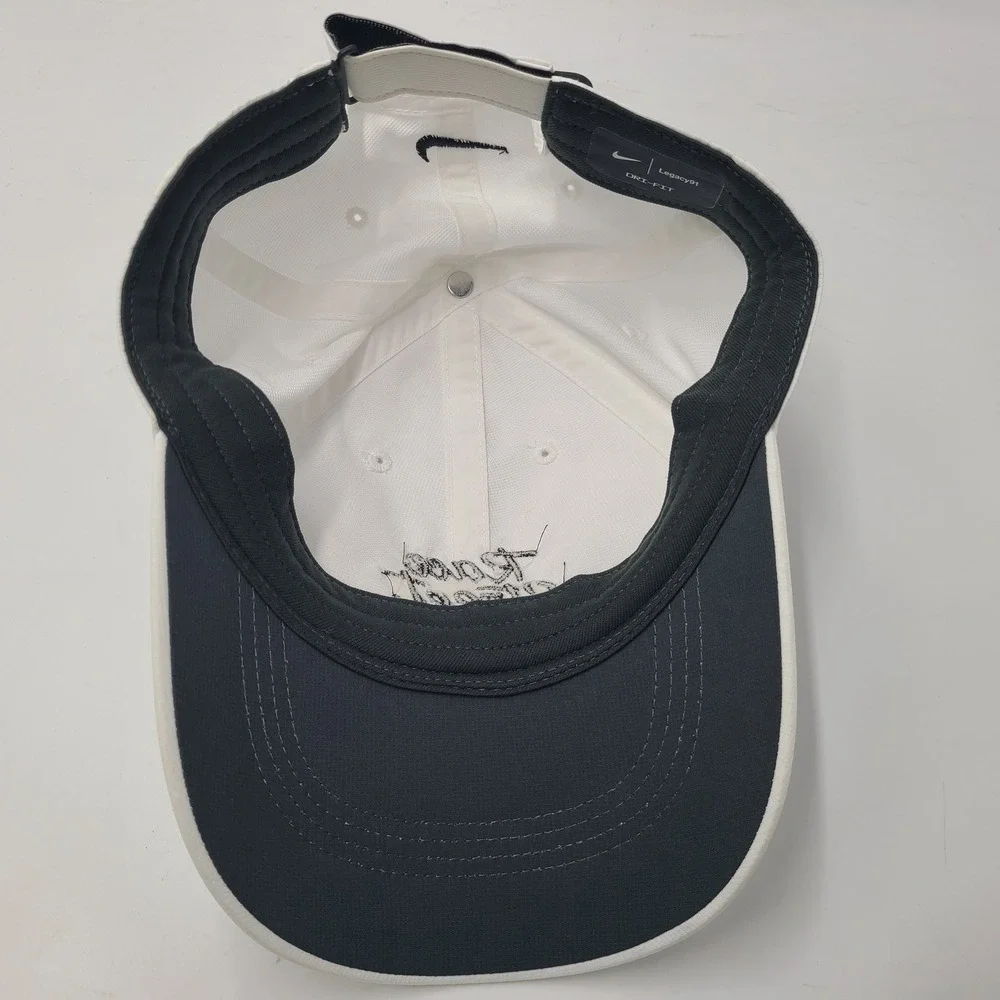 Nike Hat Adjustable White Black Race Street Legacy91 Dri-Fit‎ Golf Casual Men